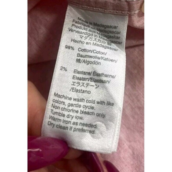 J Crew Men's Pink Polka Dot Cotton Stretch Button Up Shirt Medium - Picture 6 of 8